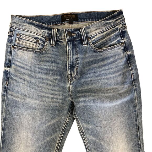 Brothers and Sons Men's Slim Straight Stretch Denim Jeans - NWT Size 32x32 - Picture 2 of 10